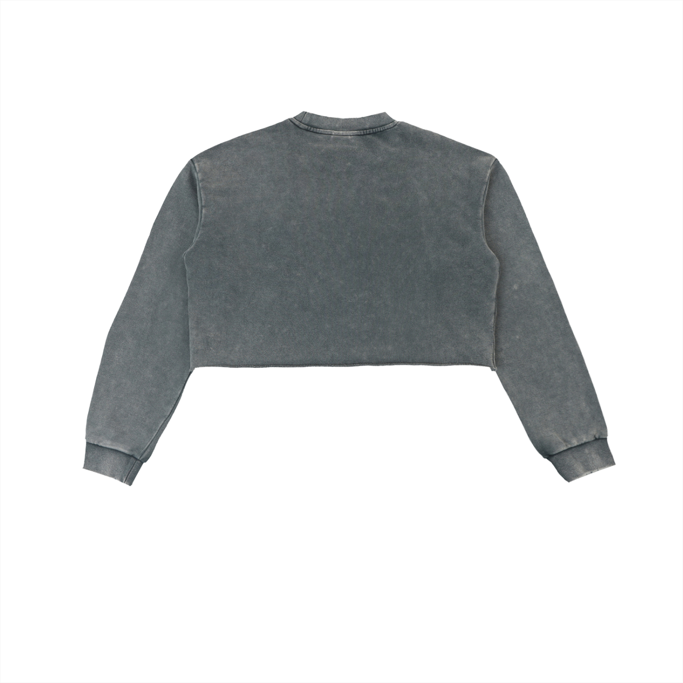 Dear Black Man™ “Standard” Snow Washed Raw Edge Cropped Sweatshirt