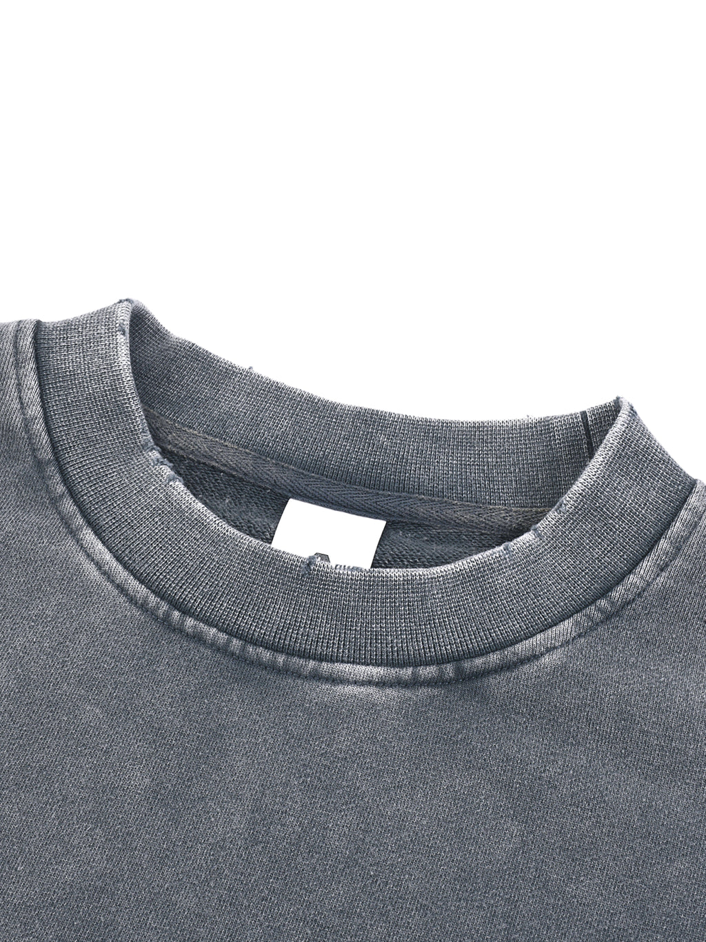 Dear Black Man™ “Standard” Snow Washed Raw Edge Cropped Sweatshirt